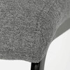 Jídelní židle, šedá, látka, DCL-438 GREY2