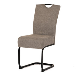 Jídelní židle, béžová, látka, DCL-E2008 CRM2