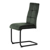 Jídelní židle, zelená, samet vintage, DCL-D1275 GRN4