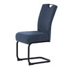 Jídelní židle, modrá, látka, DCL-E2008 BLUE2