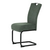Jídelní židle, zelená, látka, DCL-E2008 GRN2