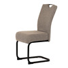 Jídelní židle, béžová, látka, DCL-E2008 CRM2