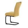 Jídelní židle, žlutá, látka, DCL-E2008 YEL2