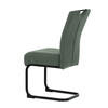 Jídelní židle, zelená, látka, DCL-E2008 GRN2