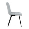 Jídelní židle, šedá, látka, DCL-L1094 SIL2
