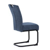 Jídelní židle, modrá, látka, DCL-E2008 BLUE2