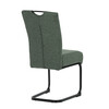 Jídelní židle, zelená, látka, DCL-E2008 GRN2