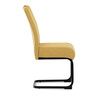 Jídelní židle, žlutá, látka, DCL-E2008 YEL2