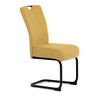 Jídelní židle, žlutá, látka, DCL-E2008 YEL2