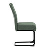 Jídelní židle, zelená, látka, DCL-E2008 GRN2