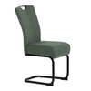 Jídelní židle, zelená, látka, DCL-E2008 GRN2