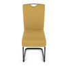 Jídelní židle, žlutá, látka, DCL-E2008 YEL2
