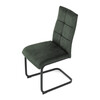 Jídelní židle, zelená, samet vintage, DCL-D1275 GRN4