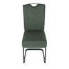 Jídelní židle, zelená, látka, DCL-E2008 GRN2