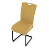 Jídelní židle, žlutá, látka, DCL-E2008 YEL2