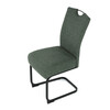 Jídelní židle, zelená, látka, DCL-E2008 GRN2