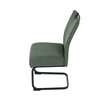 Jídelní židle, zelená, látka, DCL-E2008 GRN2