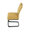 Jídelní židle, žlutá, látka, DCL-E2008 YEL2