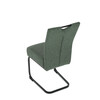 Jídelní židle, zelená, látka, DCL-E2008 GRN2