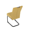 Jídelní židle, žlutá, látka, DCL-E2008 YEL2