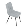 Jídelní židle, šedá, látka, DCL-L1094 SIL2