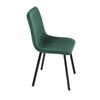 Jídelní židle, zelená, sametová látka, DCL-973 GRN4