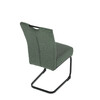 Jídelní židle, zelená, látka, DCL-E2008 GRN2