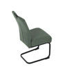 Jídelní židle, zelená, látka, DCL-E2008 GRN2