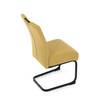 Jídelní židle, žlutá, látka, DCL-E2008 YEL2