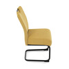 Jídelní židle, žlutá, látka, DCL-E2008 YEL2