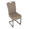 Jídelní židle, béžová, látka, DCL-E2008 CRM2