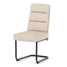 Jídelní židle, béžová, látka, DCL-P3107 CRM2