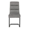 Jídelní židle, šedá, látka, DCL-P3107 SIL2