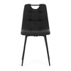 Jídelní židle, černá, látka, DCL-V2017 BK2