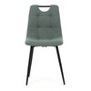 Jídelní židle, zelená, látka, DCL-V2017 GRN2