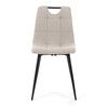 Jídelní židle, béžová, látka, DCL-V2017 CRM2