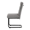 Jídelní židle, šedá, látka, DCL-P3107 SIL2