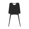 Jídelní židle, černá, látka, DCL-V2017 BK2