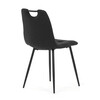 Jídelní židle, černá, látka, DCL-V2017 BK2