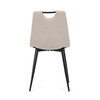 Jídelní židle, béžová, látka, DCL-V2017 CRM2