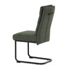 Jídelní židle, zelená, látka, DCL-P3107 GRN2