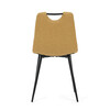 Jídelní židle, žlutá, látka, DCL-V2017 YEL2