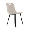 Jídelní židle, béžová, látka, DCL-V2017 CRM2