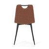 Jídelní židle, hnědá, látka, DCL-V2017 BR2