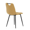 Jídelní židle, žlutá, látka, DCL-V2017 YEL2