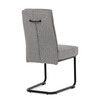 Jídelní židle, šedá, látka, DCL-P3107 SIL2