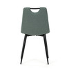 Jídelní židle, zelená, látka, DCL-V2017 GRN2