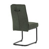 Jídelní židle, zelená, látka, DCL-P3107 GRN2