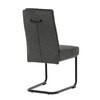 Jídelní židle, šedá, látka, DCL-P3107 GREY2