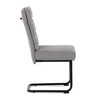 Jídelní židle, šedá, látka, DCL-P3107 SIL2